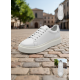 Lioleatter Minimalist Beyaz Hakiki Deri erkek Sneaker