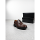 %100 Hakiki Deri El yapımı Kahverengi Erkek Derby Ayakkabı - Kalın Tabanlı Smart Casual
